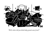 "Well, where did you think baby grands came from?" - New Yorker Cartoon Premium Giclee Print by Drew Dernavich