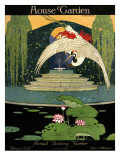House & Garden Cover - February 1921 Premium Giclee Print by H. George Brandt