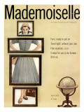 Mademoiselle Cover - April 1952 Premium Giclee Print by  Somoroff