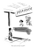 "How much are the home-run pills?" - New Yorker Cartoon Premium Giclee Print by Donald Reilly