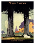 House & Garden Cover - August 1917 Premium Giclee Print by Charles Livingston Bull