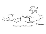 "No, sorry, you'll still be dumb." - New Yorker Cartoon Premium Giclee Print by Charles Barsotti