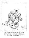 The Journey in to the Office Each Day Was Not Without Its Own Little Problems. - New Yorker Cartoon Premium Giclee Print by Glen Baxter