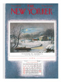 The New Yorker Cover - December 25, 1954 Premium Giclee Print by Garrett Price