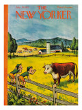 The New Yorker Cover - July 25, 1953 Premium Giclee Print by William Steig