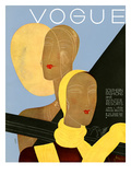 Vogue Cover - January 1931 Premium Giclee Print by Eduardo Garcia Benito