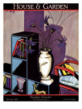 House & Garden Cover - February 1928 Premium Giclee Print by Marion Wildman