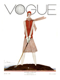 Vogue Cover - July 1929 Premium Giclee Print by Georges Lepape