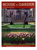 House & Garden Cover - March 1933 Premium Giclee Print by Pierre Brissaud