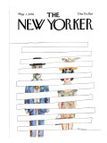 The New Yorker Cover - May 1, 1978 Premium Giclee Print by Saul Steinberg