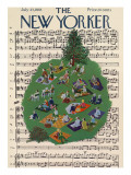 The New Yorker Cover - July 23, 1955 Premium Giclee Print by Ilonka Karasz