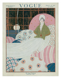 Vogue Cover - March 1917 Premium Giclee Print by Georges Lepape