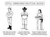 "Still Undecided Political Blocs" - New Yorker Cartoon Premium Giclee Print by Alex Gregory