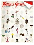 House & Garden Cover - May 1938 Premium Giclee Print by  Bobri