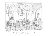 "Any of you pretty ladies just get my e-mail?" - New Yorker Cartoon Premium Giclee Print by Michael Crawford