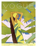 Vogue Cover - January 1927 Premium Giclee Print by Eduardo Garcia Benito