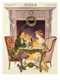Vogue Cover - December 1913 Premium Giclee Print by Frank X. Leyendecker