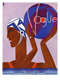 Vogue Cover - June 1927 Premium Giclee Print by Eduardo Garcia Benito