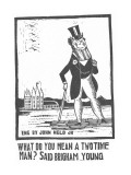 Wealthy man standing with a cane. - New Yorker Cartoon Premium Giclee Print by Jr., John Held