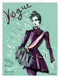 Vogue Cover - October 1936 Premium Giclee Print by Christian Berard