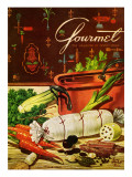 Gourmet Cover - April 1954 Premium Giclee Print by Henry Stahlhut