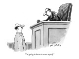 "I'm going to have to recuse myself." - New Yorker Cartoon Premium Giclee Print by Mike Twohy