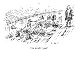 "Are we there yet?" - New Yorker Cartoon Premium Giclee Print by David Sipress