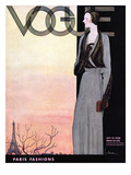 Vogue Cover - October 1930 Premium Giclee Print by Georges Lepape