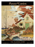 House & Garden Cover - October 1917 Premium Giclee Print by Charles Livingston Bull