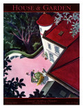House & Garden Cover - January 1930 Premium Giclee Print by Walter Buehr