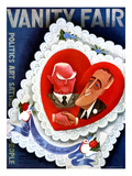 Vanity Fair Cover - February 1933 Premium Giclee Print by Miguel Covarrubias