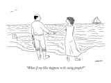 "What if my bliss happens to be suing people?" - New Yorker Cartoon Premium Giclee Print by Alex Gregory