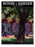 House & Garden Cover - September 1931 Premium Giclee Print by Pierre Brissaud