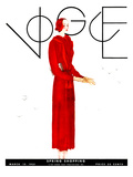 Vogue Cover - March 1931 Premium Giclee Print by Georges Lepape