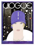 Vogue Cover - March 1927 Premium Giclee Print by Georges Lepape