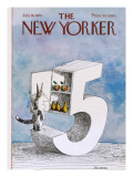 The New Yorker Cover - July 18, 1970 Premium Giclee Print by Saul Steinberg