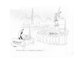 "I don't like it. It smacks of trickery." - New Yorker Cartoon Premium Giclee Print by  Alain