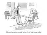 "It's never been about money. It's about the cool stuff money can buy." - New Yorker Cartoon Premium Giclee Print by Leo Cullum