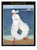 Vogue Cover - August 1916 Premium Giclee Print by George Wolfe Plank