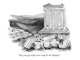 "Boy, you guys really aren't ready for the Olympics." - New Yorker Cartoon Premium Giclee Print by Marshall Hopkins