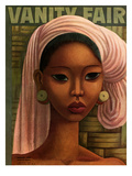 Vanity Fair Cover - February 1936 Premium Giclee Print by Miguel Covarrubias