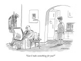 "Can I nuke something for you?" - New Yorker Cartoon Premium Giclee Print by Mick Stevens