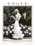 Vogue Cover - April 1924 Premium Giclee Print by Pierre Brissaud