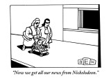 "Now we get all our news from Nickelodeon." - New Yorker Cartoon Premium Giclee Print by Bruce Eric Kaplan