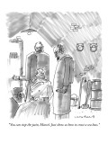 "You can stop the pain, Marcel. Just show us how to crust a sea bass." - New Yorker Cartoon Premium Giclee Print by Michael Crawford