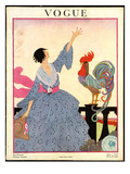 Vogue Cover - July 1918 Premium Giclee Print by Helen Dryden