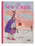 The New Yorker Cover - December 31, 1984 Premium Giclee Print by William Steig