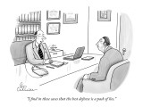 "I find in these cases that the best defense is a pack of lies." - New Yorker Cartoon Premium Giclee Print by Leo Cullum