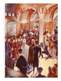 The New Yorker Cover - December 4, 1937 Premium Giclee Print by Constantin Alajalov