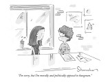"I'm sorry, but I'm morally and politically opposed to hangman." - New Yorker Cartoon Premium Giclee Print by Danny Shanahan